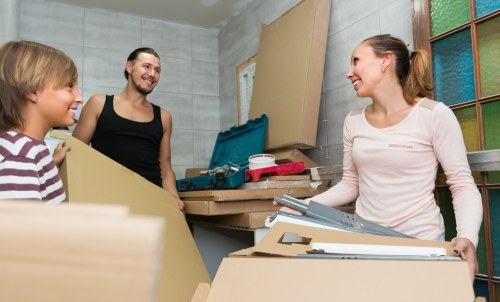 House moving team supporting a relocation in Monken Hadley