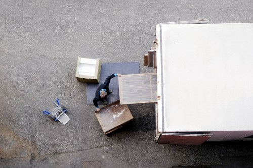 Packing and loading household items for removals near Monken Hadley