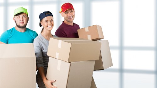 Careful loading of furniture during a Monken Hadley home move