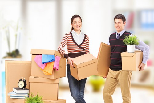 Local van helping with household move near Monken Hadley