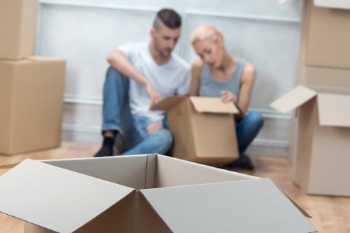 Packing and loading for removals in Monken Hadley