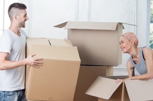 Commercial removal van support for a small business near Monken Hadley