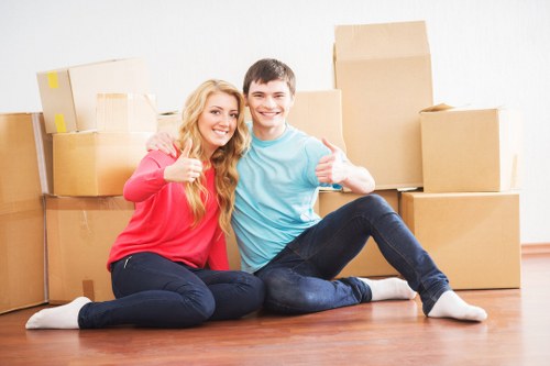 Moving truck for house and office relocations in Monken Hadley